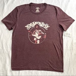 NWT Lucky Brand Jimi Hendrix T-shirt Men's Lg Wine